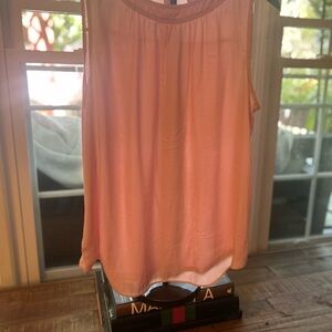 Peach Sleeveless Women's Top